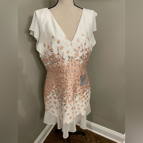 Chi Chi London Nelley Embroidered Jacquard Dress 12 size NWT from NORDSTROM - Picture 2 of 14